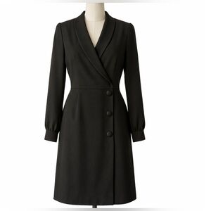 Classic Mikael Aghal Black LBD Tuxedo Style